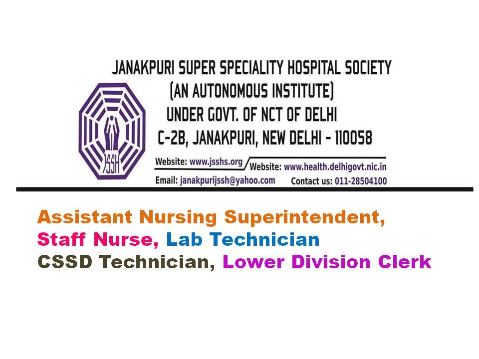 Latest Govt Staff Nurse Vacancy in JSSHS New Delhi Haryana