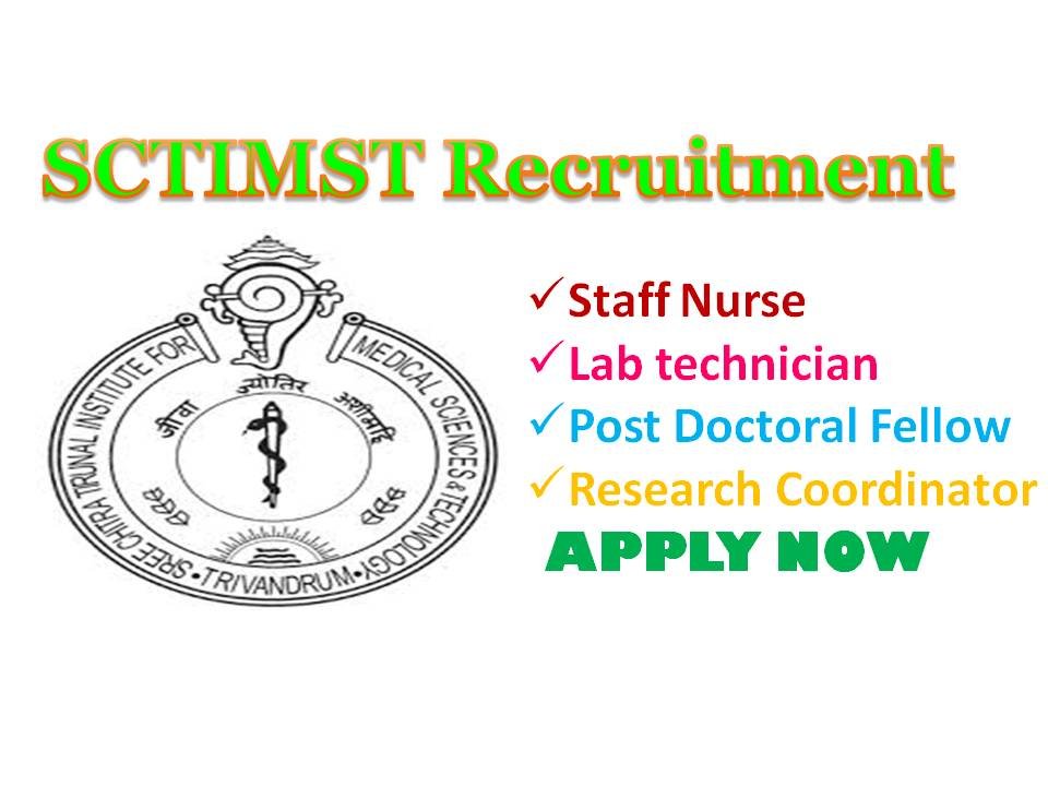 SCTIMST Recruitment 2017 Staff Nurse Vacancy in Kerala