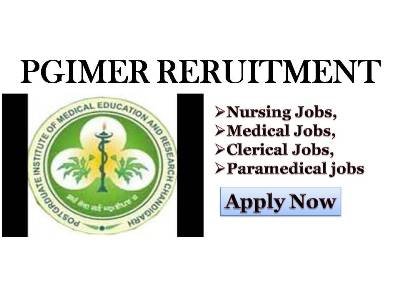 PGIMER Recruitment for Medical Paramedical Nursing Jobs in Chandigarh