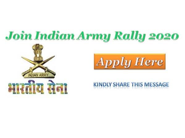 Join Indian Army Rally at Assam Army jobs 2020 for 10,10+2