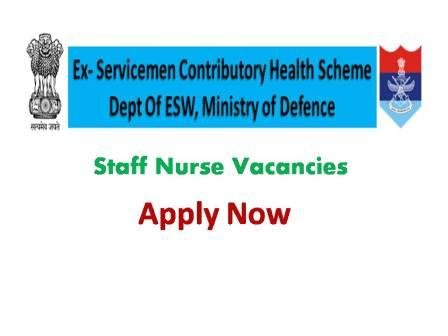 ECHS Recruitment GNM B Sc Nursing Medical and Paramedical Jobs