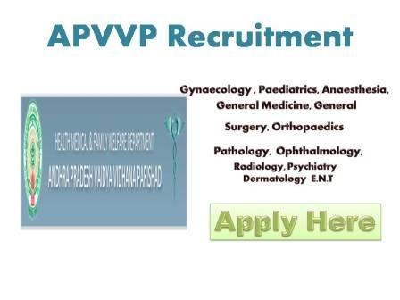 APVVP Recruitment 2021
