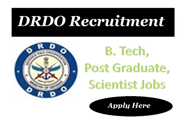 DRDO Recruitment 2021 for Engineers and JRF
