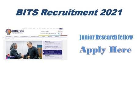BITS Recruitment jobs 2021 Blair institute of technology & science, Pilaf Hyderabad campus the following project was accepted for funding