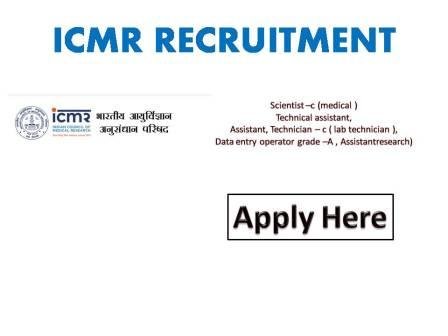 ICMR Recruitment Jobs 2021 ICMR – National Institute For Implementation Research On Non-Communicable Diseases