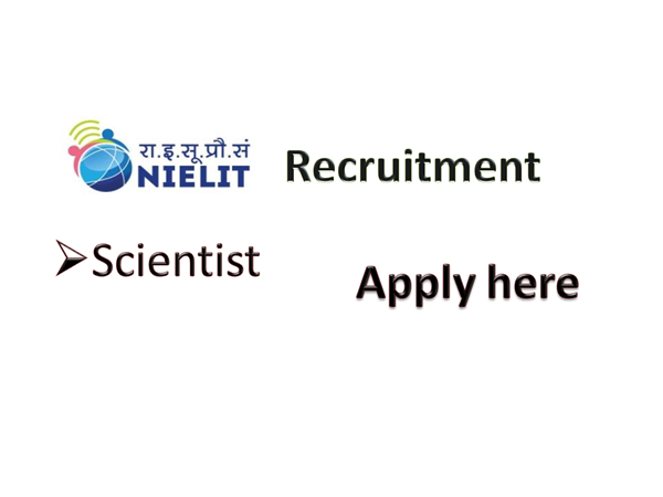 NIELIT recruitment notification jobs 2021 National Institute of Electronics and information technology (NIELIT) 