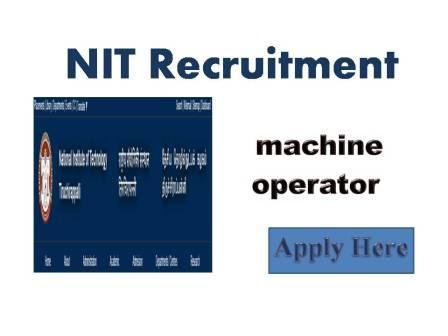 NIT Recruitment 2021 National Institute of Technology Tiruchirappalli - 620015 departments of mechanical engineering
