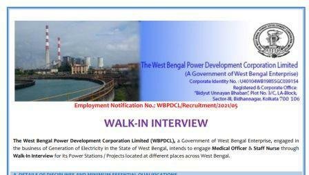 WBPDCl Recruitment