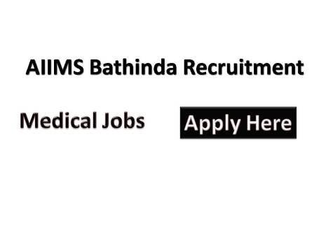 AIIMS Bathinda Recruitment 2021