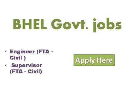 BHEL Govt Jobs 2022 Bharat Heavy  Electricals Limited (a Got, of India Undertaking ) Indias Premier engineering