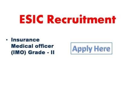 ESIC Recruitment 2021