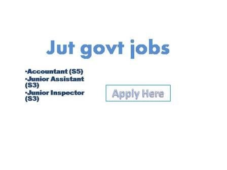 Jut Govt job 2022
