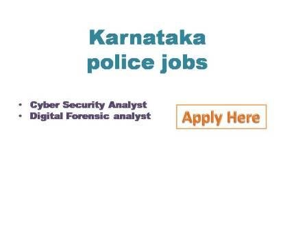 Karnataka police jobs