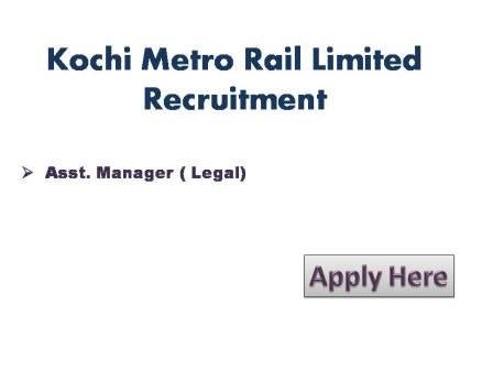 Kochi Metro Rail Limited Recruitment 2021 Kochi Metro rail Limited (KMRL) is a 50:50 joint Venture of the Government of India