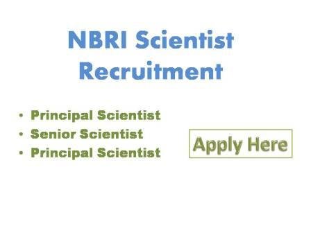 NBRI Scientist Recruitment 2021 The Council of Scientific & Industrial Research (CSIR) is ab autonomous organization under