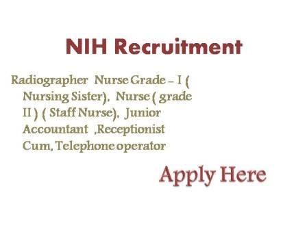 NIH Recruitment 2021 Latest Staff Nurse Vacancy