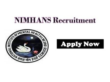 NIMHANS Medical Jobs 2021 National Institute of Health & Neuro Sciences for Assistant Professor Jobs for MD MS DNB