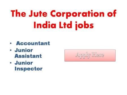 The Jute Corporation of India Ltd jobs 2022 The Jute Corporation of India Ltd. (JCI) was set up in 1971 under the Companies Act,