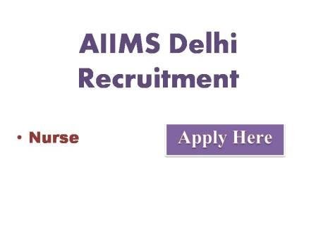 AIIMS Delhi Recruitment 2022