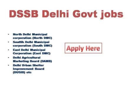 DSSB Delhi Govt jobs 2022