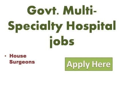 Govt Multi-Specialty Hospital jobs in Chandigarh