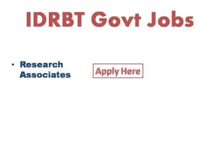 IDRBT Govt Jobs 2022