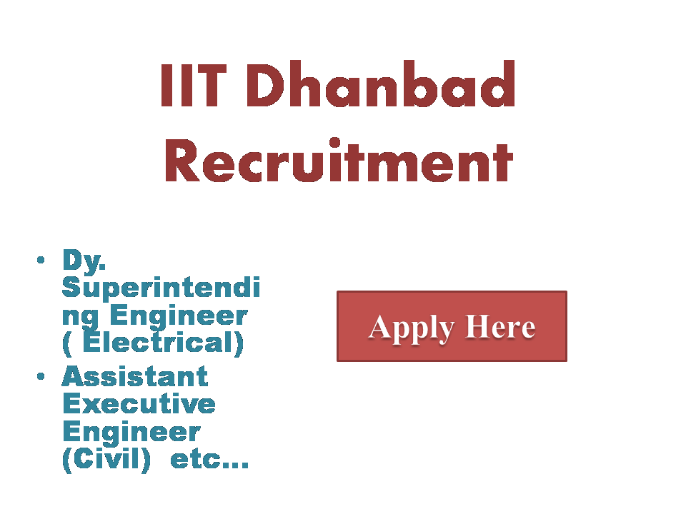 IIT Dhanbad Recruitment 2022