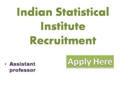 Indian Statistical Institute Recruitment 2022
