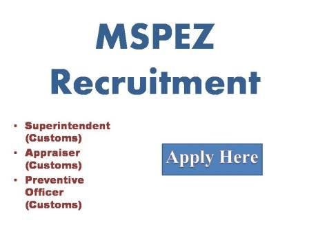 MSEZ Recruitment 2022