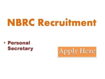 NBRC Recruitment 2022