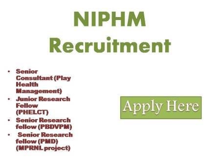 NIPHM Recruitment 2022