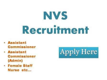 NVS Recruitment 2022