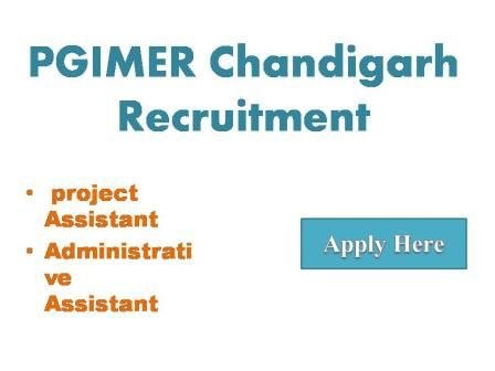 PGIMER Chandigarh Recruitment 2022