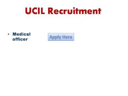 UCIL Recruitment 2022