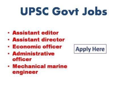 UPSC Govt Jobs 2022