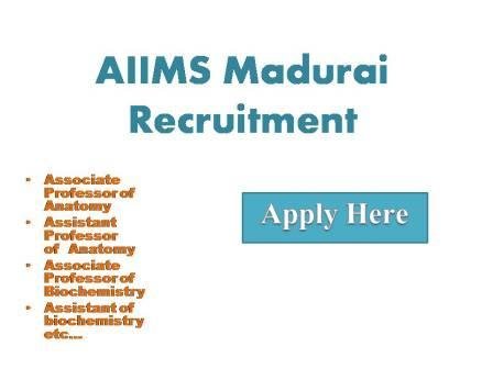 AIIMS Madurai Recruitment 2022