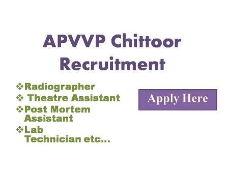 APVVP Chittor Recruitment 2022