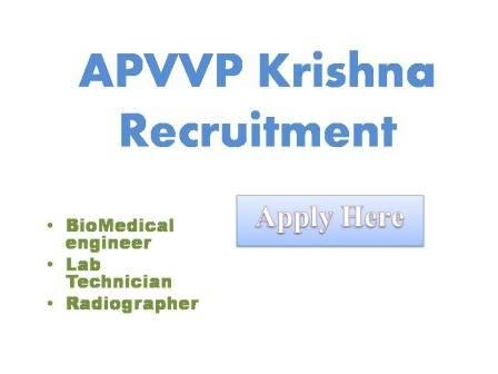 APVVP Krishna Recruitment 2022 Andhra Pradesh Vaidyas Vidhana Parishad The Filled in applications along with necessary documents