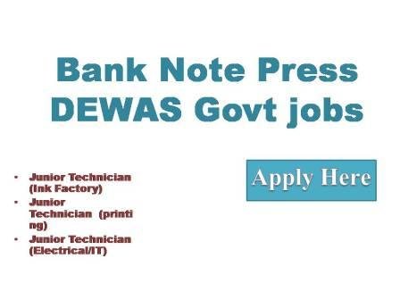 Bank Note Press DEWAS Govt jobs 2022 The bank Notes press, Dewas (BNP) is one of the nine units under the "Security Printing and minting