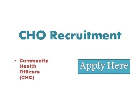 CHO Recruitment 2022