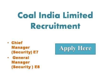 Coal India Limited Recruitment 2022