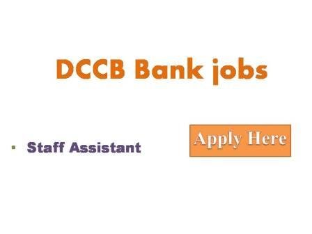 DCCB Bank jobs 2022