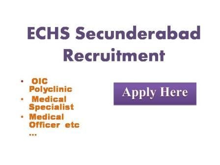 ECHS Secunderabad Recruitment