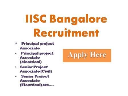 research associate jobs in iisc bangalore