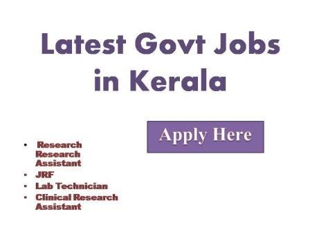Latest Govt jobs in Kerala