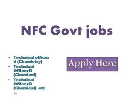 NFC Govt jobs Nuclear Fuel Complex, Hyderabad an industrial establishment under the department of atomic energy is having its Zirconium