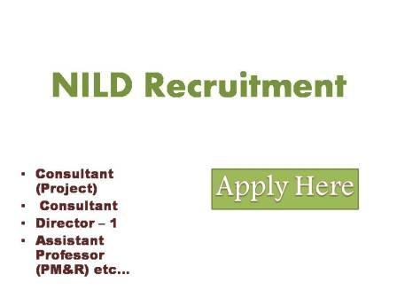 NILD Recruitment 2022