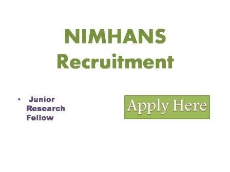 NIMHANS Recruitment 2022