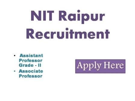NIT Raipur Recruitment 2022
