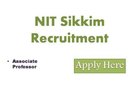 NIT Sikkim Recruitment 2022